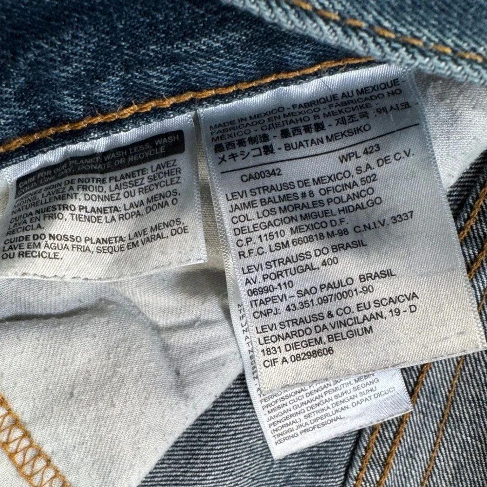 Levis 527 Slim Bootcut Jeans Mens 34x32 Medium Wash Blue Denim 05527-4257